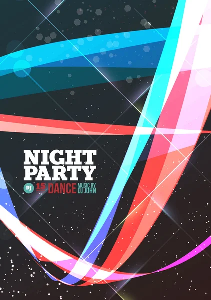 Nacht partij vector — Stockvector