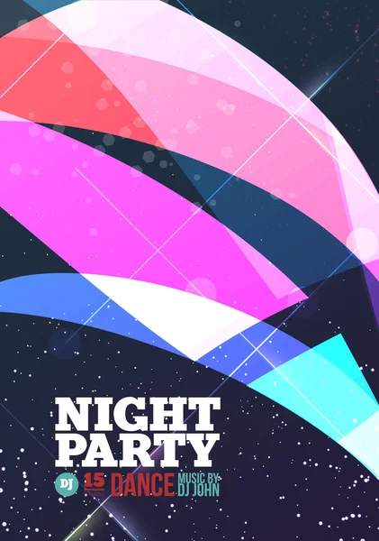 Noc party wektor — Wektor stockowy