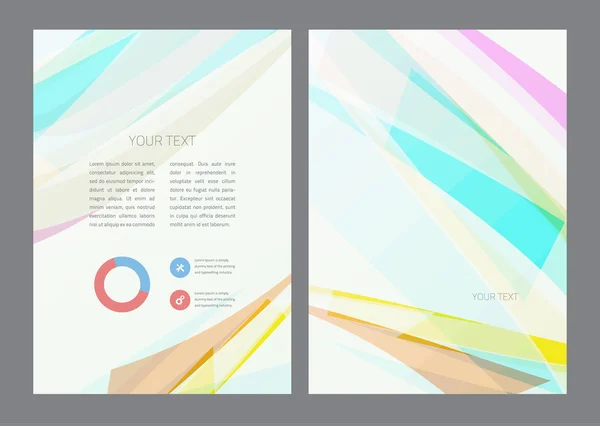 Flyer design template — Stock Vector