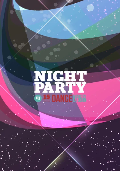 Night party Vector — Stock Vector