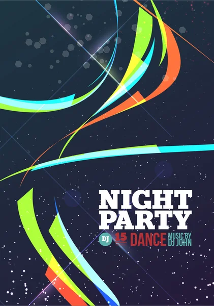 Night party Vector — Stock Vector