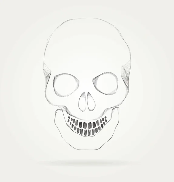 Le symbole du crâne — Image vectorielle