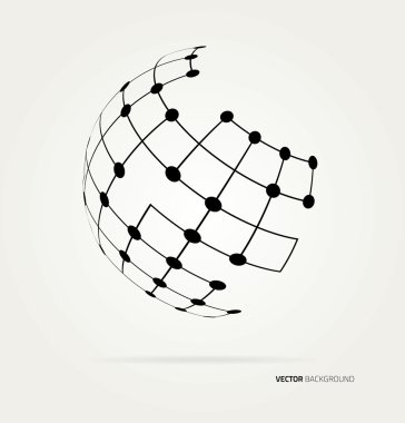 Vector globe icon clipart