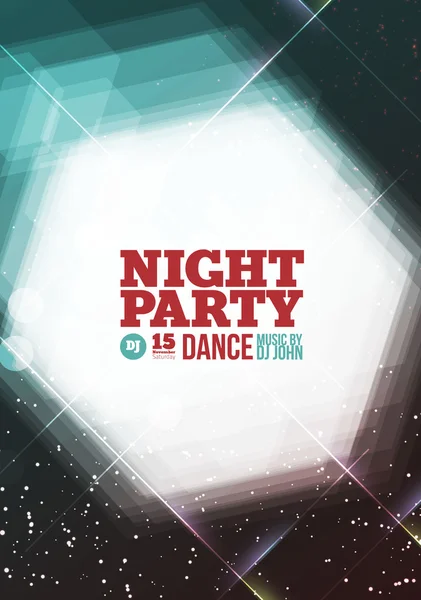 Night party Vector — Stock Vector