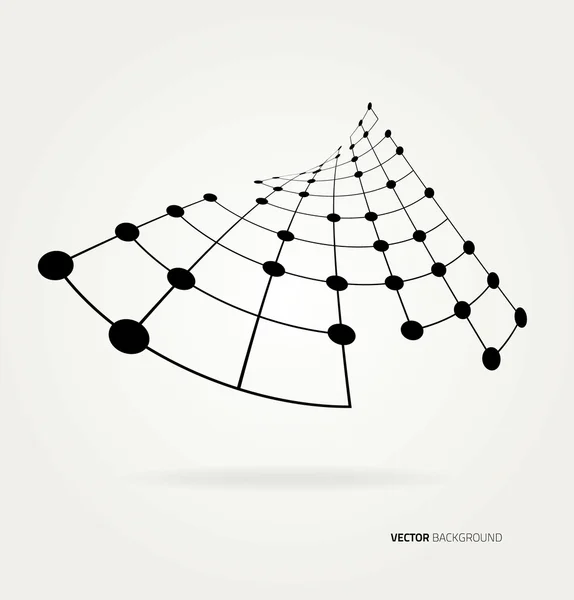 Image abstraite des contours de la courbe — Image vectorielle