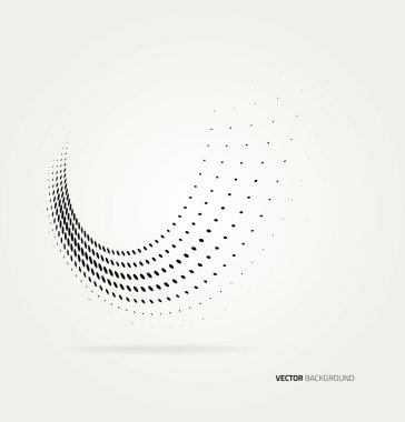 Vektör yarım ton noktaları.