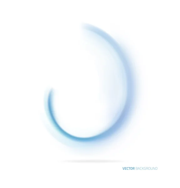 Vague abstraite bleue sur fond blanc — Image vectorielle