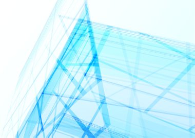 Bina hatları soyut.