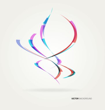 renkli arka plan dalga ile