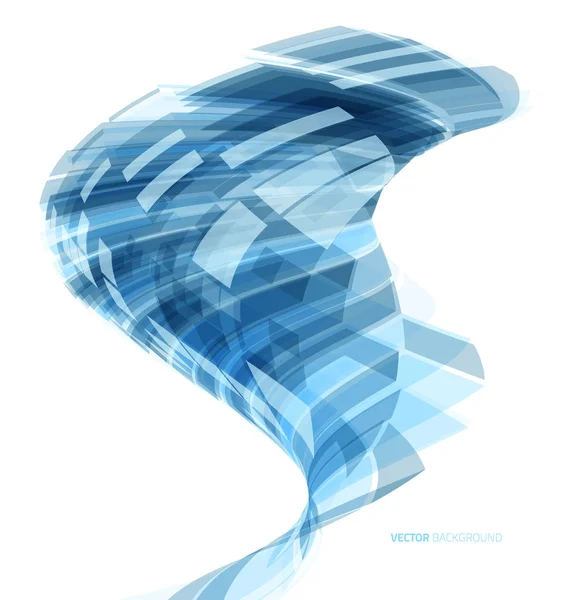 Abstrakte Kopfzeile Blaue Welle — Stockvektor