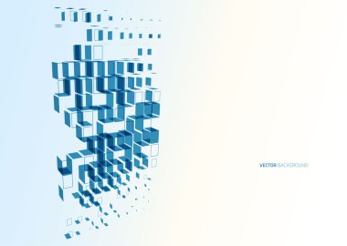 Soyut mavi teknoloji renkli arka plan