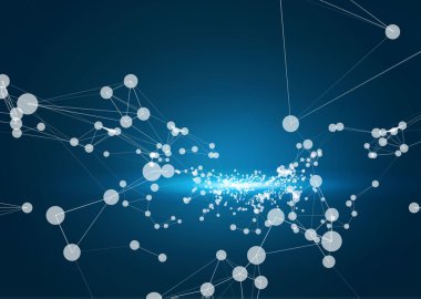 Soyut geometrik teknoloji vektör tasarım öğesi.