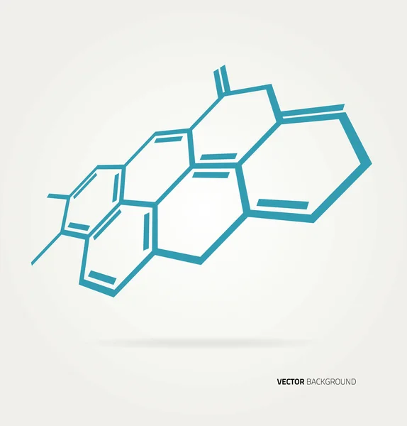 Resumen Plantilla de hexágonos vectoriales . — Vector de stock