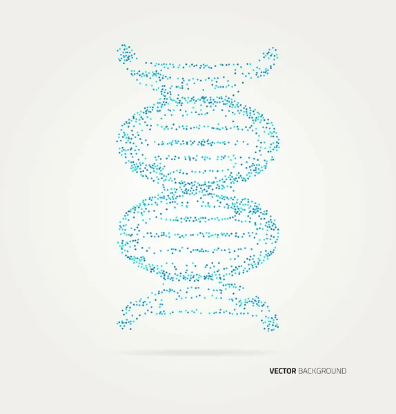 ADN estructura molecular fondo. — Vector de stock