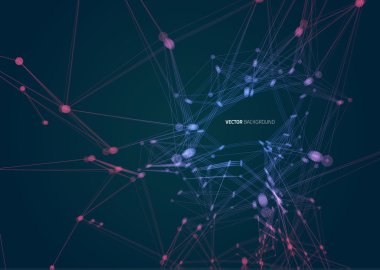 Soyut geometrik teknoloji vektör tasarım öğesi.