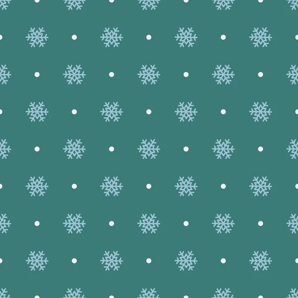 Векторний Безшовний Візерунок Сніжинками Темно Синьому Фоні Вітальних Листівок Обгорткових — стоковий вектор