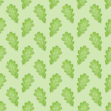 Meşe yaprakları ile vektörsüz desen; ambalaj kağıdı, ambalaj, vs..