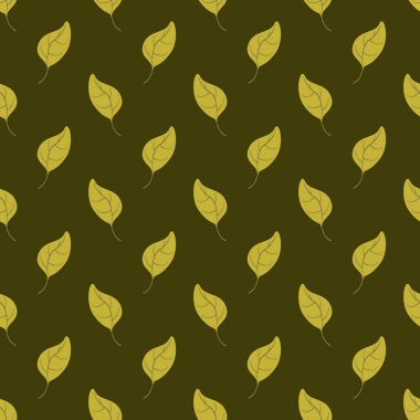 Dökülen yapraklarla vektörsüz desen; ambalaj kağıdı, ambalaj, vs..