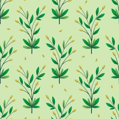 Yay dalları ile vektörsüz kalıp; ambalaj kağıdı, ambalaj, vs..