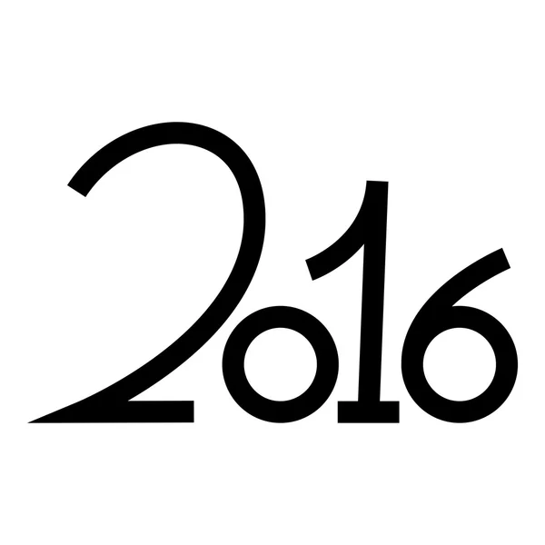 Feliz ano novo 2016 Texto Design — Vetor de Stock