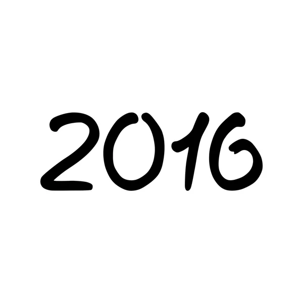 Felice anno nuovo 2016 Text Design — Vettoriale Stock