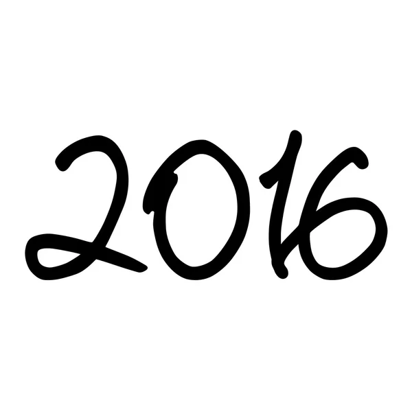 Szczęśliwego nowego roku 2016 tekst projektu — Wektor stockowy