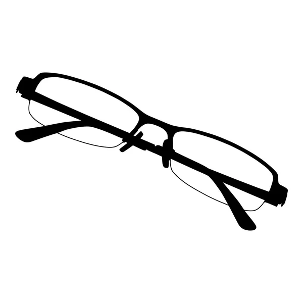 Gafas de ojo sobre fondo blanco — Vector de stock