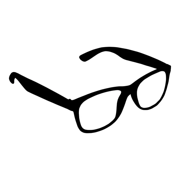 Gafas de ojo sobre fondo blanco — Vector de stock