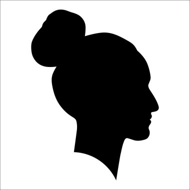 Profilde bir kadın silüeti
