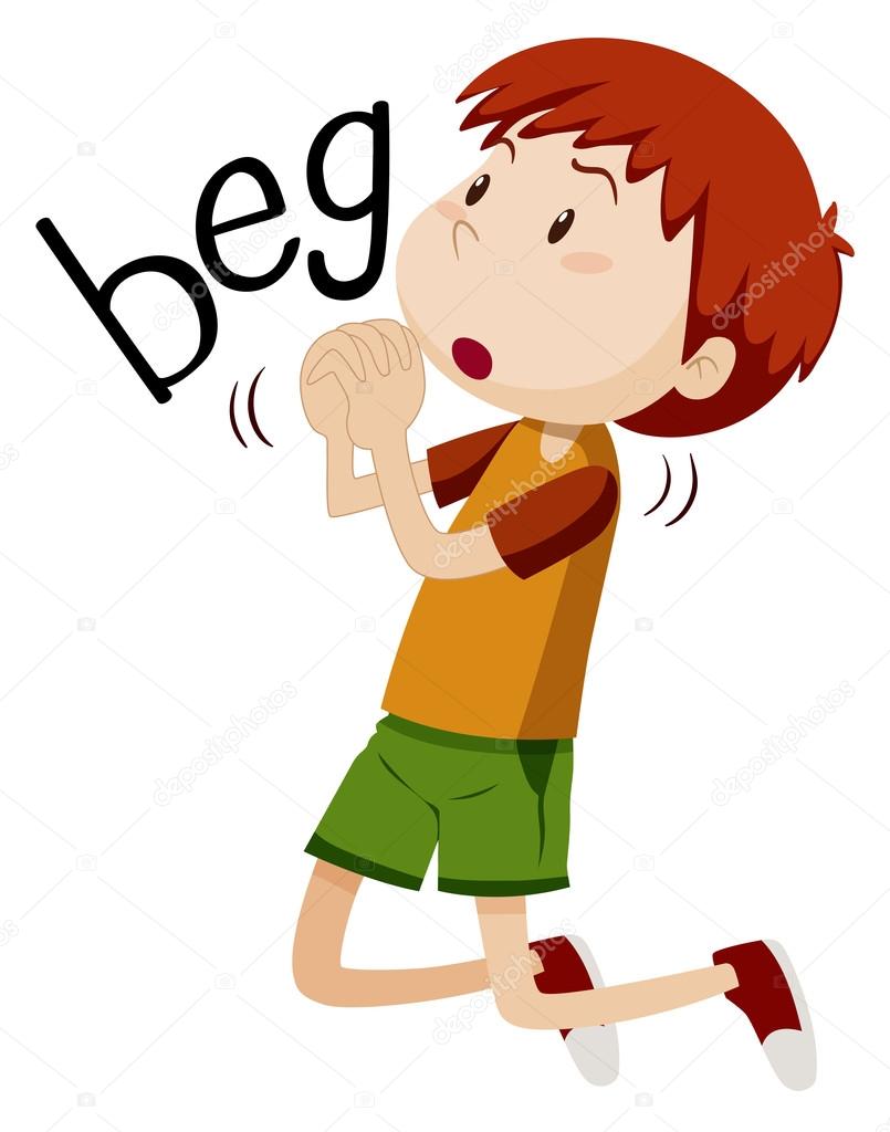 Boy begging for something Stock Vector Image by ©blueringmedia 101621670