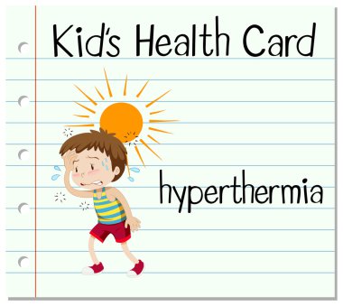 Hipertermi olması çocuğuyla sağlık kartı