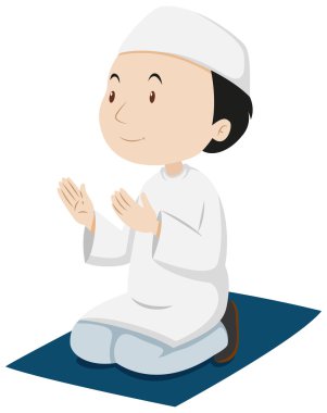 Müslüman erkek mindere dua