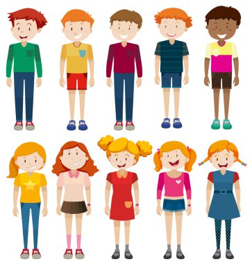 Gençler ile mutlu yüz