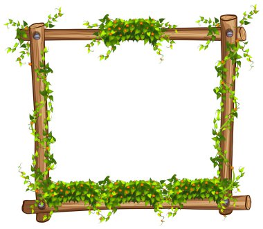 İle asma ve çiçekler