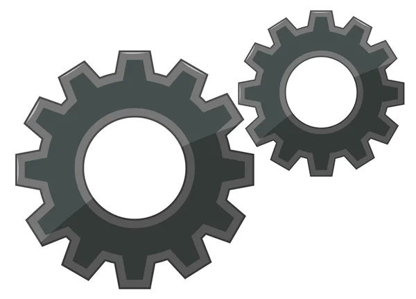 Gears on white background — Stock Vector