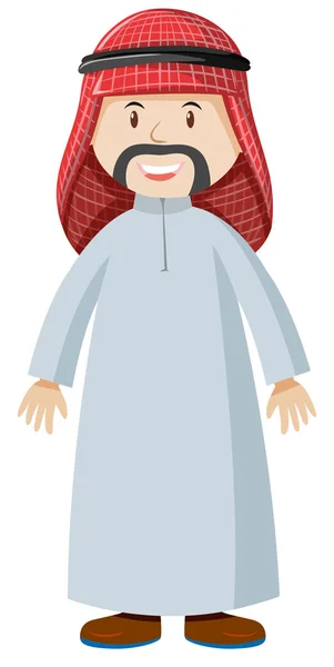 Arabische man in kostuum — Stockvector