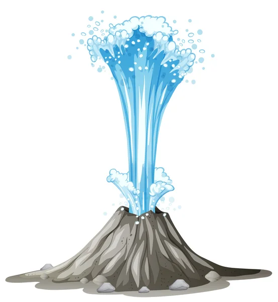 Water comping out of the ground — Stock Vector