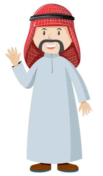 Мусульманин в костюме — стоковый вектор
