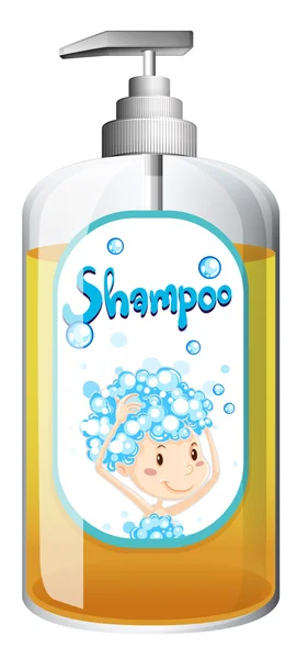 Bottle of shampoo with pumper — Stock Vector