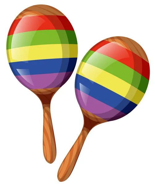 Dois shakers em cores arco-íris —  Vetores de Stock