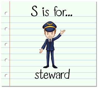 Flashcard S için steward harftir