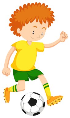 küçük çocuk futbol oynamak