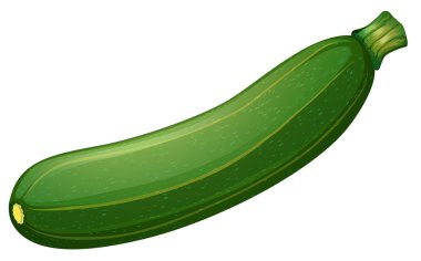 Beyaz arka plan üzerinde taze zucini