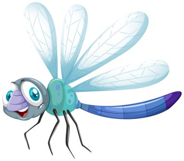 Yusufçuk mavi renkte