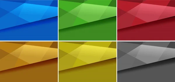 Hintergrunddesign in sechs Farben — Stockvektor