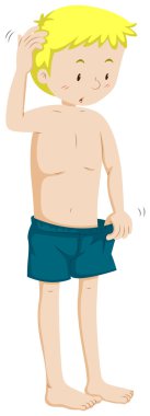 Şort adam için çok büyük