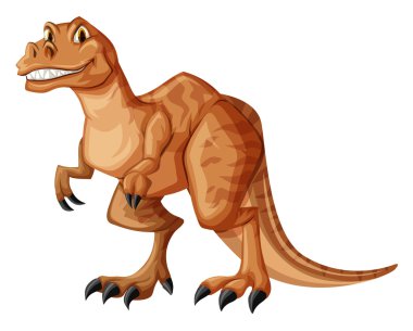 Dinozor keskin dişleri ile