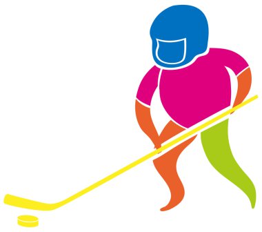 Spor İdolü hokey oynayan adamla