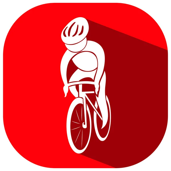 Icono del deporte para ciclismo — Vector de stock