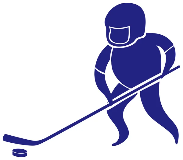 Conception d'icônes sportives pour le hockey au sol — Image vectorielle